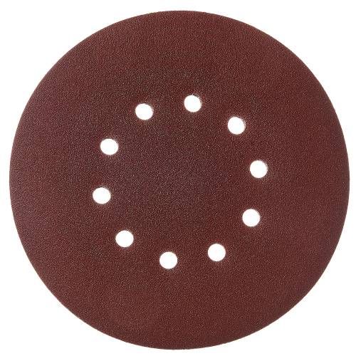 Круг шліфувальний самозачіпний Vitals 225 мм 10 отв з. 100, 5 шт.