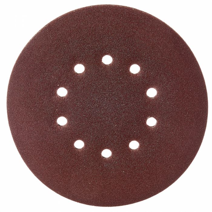 Круг шліфувальний самозачіпний Vitals 225 мм 10 отв з. 80, 5 шт.