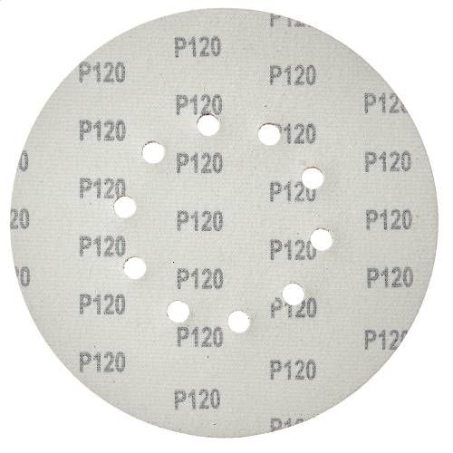 Круг шліфувальний самозачіпний Vitals 225 мм 10 отв з. 120, 5 шт.