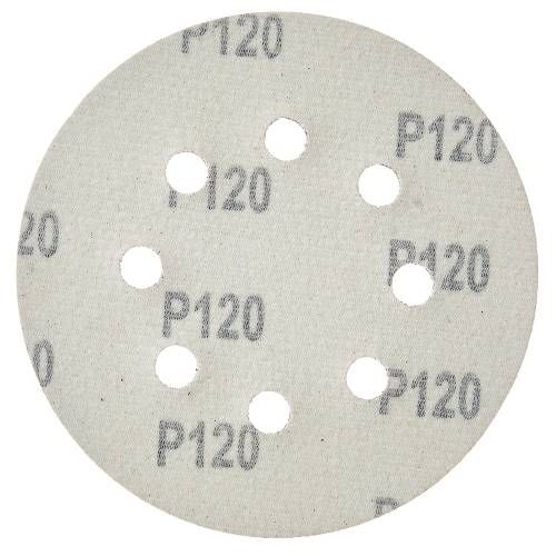 Круг шліфувальний самозачіпний Vitals 125 мм 8 отв з. 120, 5 шт.