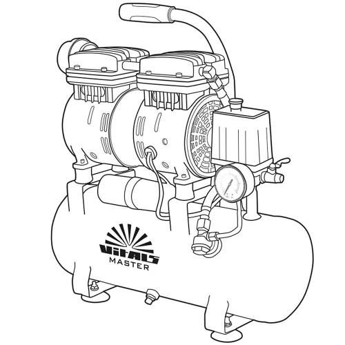 Компресор безмасляний Vitals Master SKB09.t632-8a