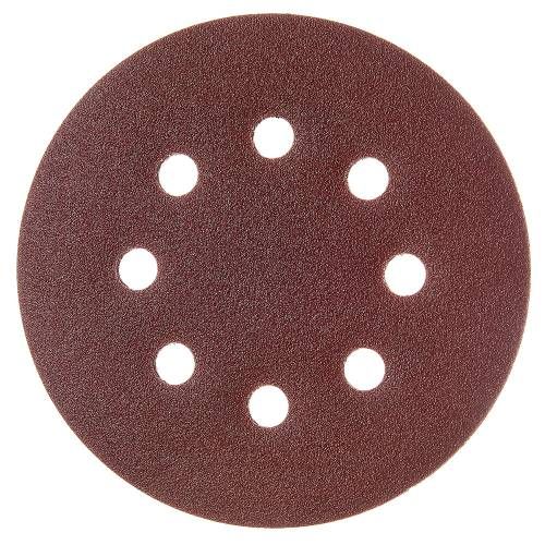 Круг шліфувальний самозачіпний Vitals 125 мм 8 отв з. 120, 5 шт.