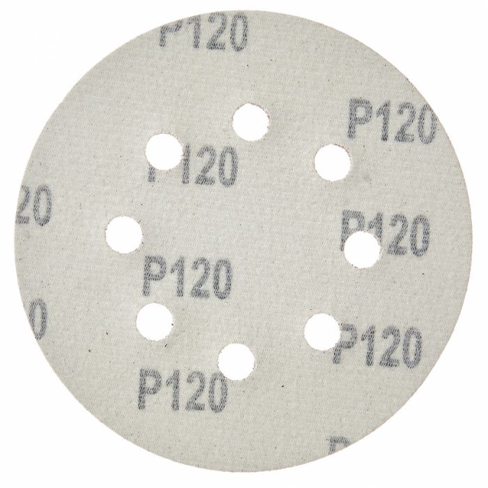 Круг шліфувальний самозачіпний Vitals 125 мм 8 отв з. 120, 5 шт.