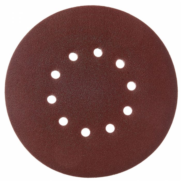 Круг шліфувальний самозачіпний Vitals 225 мм 10 отв з. 100, 5 шт.