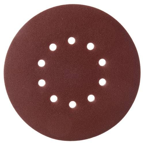 Круг шліфувальний самозачіпний Vitals 225 мм 10 отв з. 120, 5 шт.