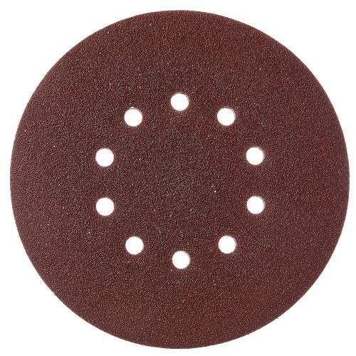 Круг шліфувальний самозачіпний Vitals 225 мм 10 отв з. 40, 5 шт.