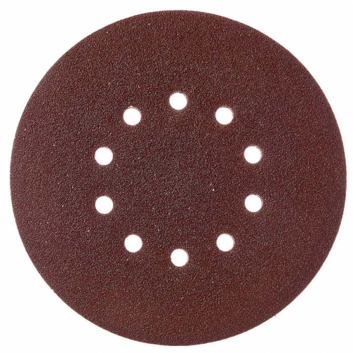 Круг шліфувальний самозачіпний Vitals 225 мм 10 отв з. 40, 5 шт.