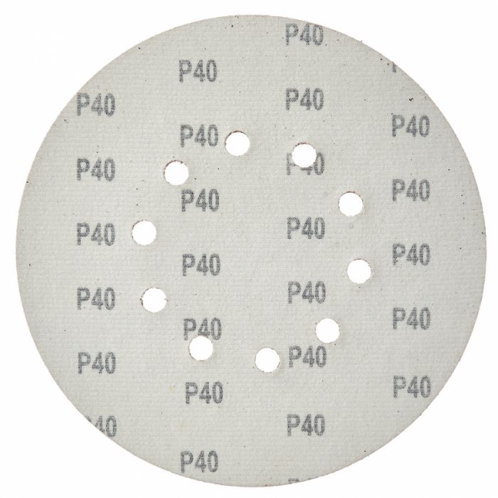 Круг шліфувальний самозачіпний Vitals 225 мм 10 отв з. 40, 5 шт.
