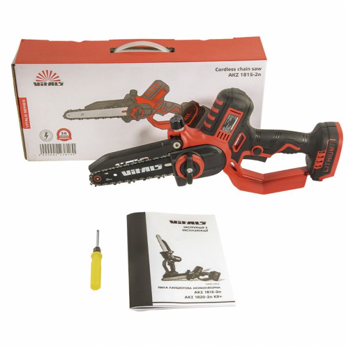Пила ланцюгова акумуляторна Vitals AKZ 1815-2n