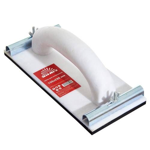 Терка для абразивної сітки Vitals (пластикова ручка) 105×230 мм Терка для абразивної сітки Vitals (пластикова ручка) 105×230 мм